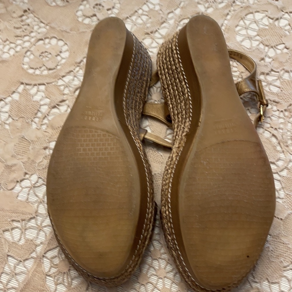 Stuart Weitzman Wedge Heeled Sandals Size 8m - image 5